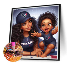 Load image into Gallery viewer, Diamond Painting - Full Round - cartoon black man (40*40CM)