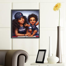 Load image into Gallery viewer, Diamond Painting - Full Round - cartoon black man (40*40CM)