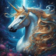 Load image into Gallery viewer, Diamond Painting - Full Round - unicorn in flower (30*40CM)