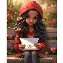Load image into Gallery viewer, Diamond Painting - Full Round - sweet girl (40*50CM)