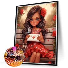 Load image into Gallery viewer, Diamond Painting - Full Round - sweet girl (40*50CM)