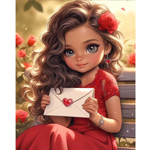 Load image into Gallery viewer, Diamond Painting - Full Round - sweet girl (40*50CM)