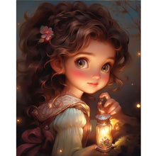 Load image into Gallery viewer, Diamond Painting - Full Round - sweet girl (40*50CM)