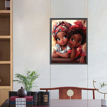 Load image into Gallery viewer, Diamond Painting - Full Round - sweet girl (40*50CM)