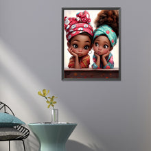 Load image into Gallery viewer, Diamond Painting - Full Round - sweet girl (40*50CM)