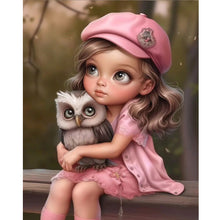Load image into Gallery viewer, Diamond Painting - Full Round - sweet girl (40*50CM)