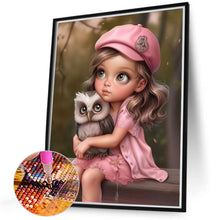 Load image into Gallery viewer, Diamond Painting - Full Round - sweet girl (40*50CM)