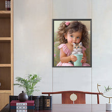 Load image into Gallery viewer, Diamond Painting - Full Round - sweet girl (40*50CM)
