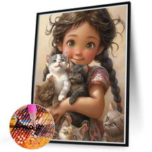 Load image into Gallery viewer, Diamond Painting - Full Round - sweet girl (40*50CM)