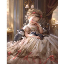 Load image into Gallery viewer, Diamond Painting - Full Round - sweet girl (40*50CM)