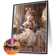 Load image into Gallery viewer, Diamond Painting - Full Round - sweet girl (40*50CM)