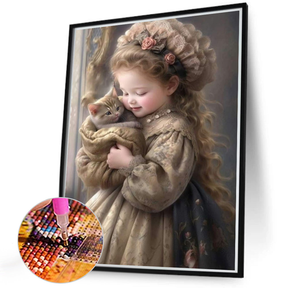 Diamond Painting - Full Round - sweet girl (40*50CM)