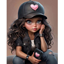 Load image into Gallery viewer, Diamond Painting - Full Round - sweet girl (40*50CM)