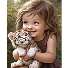 Load image into Gallery viewer, Diamond Painting - Full Round - sweet girl (40*50CM)