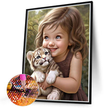 Load image into Gallery viewer, Diamond Painting - Full Round - sweet girl (40*50CM)