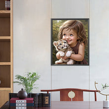 Load image into Gallery viewer, Diamond Painting - Full Round - sweet girl (40*50CM)