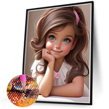 Load image into Gallery viewer, Diamond Painting - Full Round - sweet girl (40*50CM)