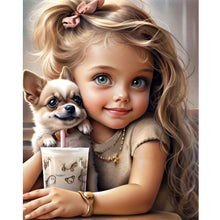 Load image into Gallery viewer, Diamond Painting - Full Round - sweet girl (40*50CM)