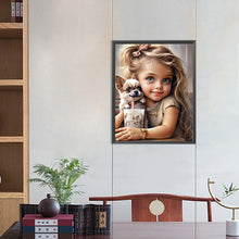 Load image into Gallery viewer, Diamond Painting - Full Round - sweet girl (40*50CM)