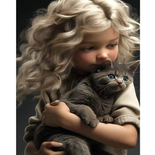 Load image into Gallery viewer, Diamond Painting - Full Round - sweet girl (40*50CM)