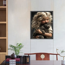 Load image into Gallery viewer, Diamond Painting - Full Round - sweet girl (40*50CM)