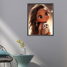 Load image into Gallery viewer, Diamond Painting - Full Round - sweet girl (40*50CM)