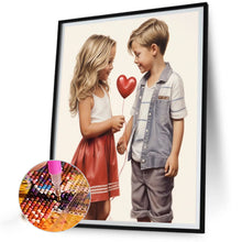 Load image into Gallery viewer, Diamond Painting - Full Round - sweet couple (40*50CM)