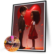 Load image into Gallery viewer, Diamond Painting - Full Round - sweet couple (40*50CM)