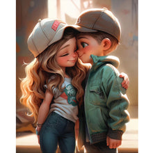 Load image into Gallery viewer, Diamond Painting - Full Round - sweet couple (40*50CM)