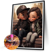 Load image into Gallery viewer, Diamond Painting - Full Round - sweet couple (40*50CM)