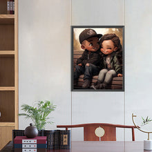 Load image into Gallery viewer, Diamond Painting - Full Round - sweet couple (40*50CM)