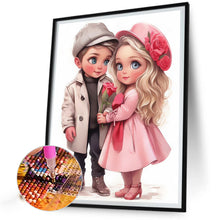 Load image into Gallery viewer, Diamond Painting - Full Round - sweet couple (40*50CM)