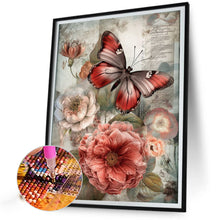 Load image into Gallery viewer, Diamond Painting - Full Square - butterfly flower (30*40CM)