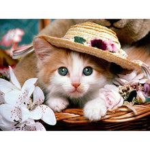Load image into Gallery viewer, Diamond Painting - Full Round - kitten (40*30CM)