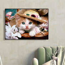 Load image into Gallery viewer, Diamond Painting - Full Round - kitten (40*30CM)