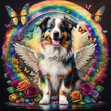 Load image into Gallery viewer, Diamond Painting - Full Round - rainbow wings dog (30*30CM)