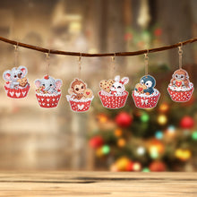 Load image into Gallery viewer, 6 Pcs Double Sided Special Shape Diamond Art Keyring Cute Animal for Home Decor