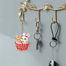 Load image into Gallery viewer, 6 Pcs Double Sided Special Shape Diamond Art Keyring Cute Animal for Home Decor