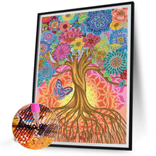 Load image into Gallery viewer, Diamond Painting - Partial Special Shaped - tree and butterfly (30*40CM)