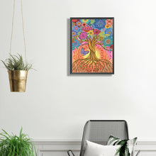 Load image into Gallery viewer, Diamond Painting - Partial Special Shaped - tree and butterfly (30*40CM)