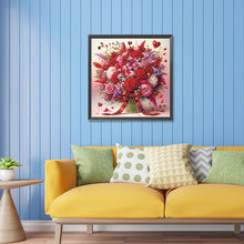 Load image into Gallery viewer, Diamond Painting - Partial Special Shaped - rose bouquet (30*30CM)