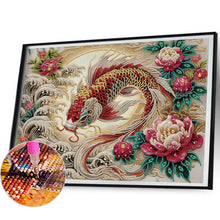 Load image into Gallery viewer, Diamond Painting - Partial Special Shaped - red koi (40*50CM)