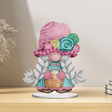 Load image into Gallery viewer, Easter Gnome Special Shaped Desktop Diamond Art Kits Bedroom Table Decoration