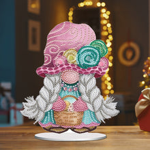 Load image into Gallery viewer, Easter Gnome Special Shaped Desktop Diamond Art Kits Bedroom Table Decoration