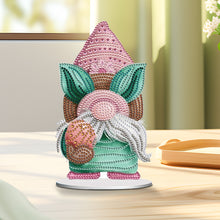 Load image into Gallery viewer, Easter Gnome Special Shaped Desktop Diamond Art Kits Bedroom Table Decoration