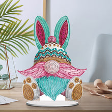 Load image into Gallery viewer, Easter Gnome Special Shaped Desktop Diamond Art Kits Bedroom Table Decoration
