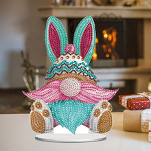 Load image into Gallery viewer, Easter Gnome Special Shaped Desktop Diamond Art Kits Bedroom Table Decoration
