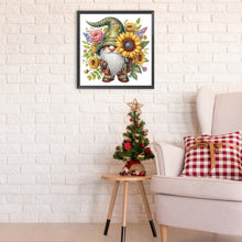Load image into Gallery viewer, Diamond Painting - Partial Special Shaped - Flower Gnome (30*30CM)