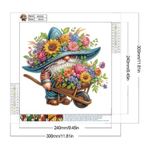 Load image into Gallery viewer, Diamond Painting - Partial Special Shaped - Flower Gnome (30*30CM)