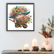 Load image into Gallery viewer, Diamond Painting - Partial Special Shaped - Flower Gnome (30*30CM)